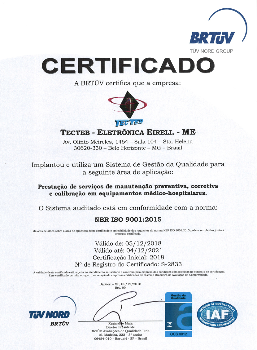 cert iso 9001 2015